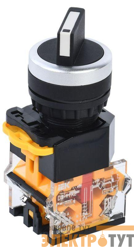 Переключатель D8-11X2 на 2 полож. 1НО+1НЗ черн. KARAT IEK BSW30-11X2-3-24-2-K02