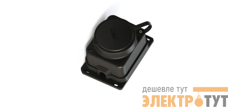 Колодка удлинителя 1-м MultiSet 16А 250В IP44 с заземл. каучук черн. SE MST4003BK