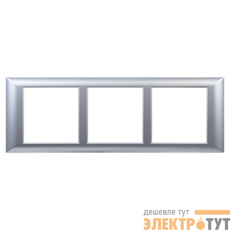 Рамка-суппорт 6мод. Avanti для "In-liner Front" серебр. металлик DKC 4404916