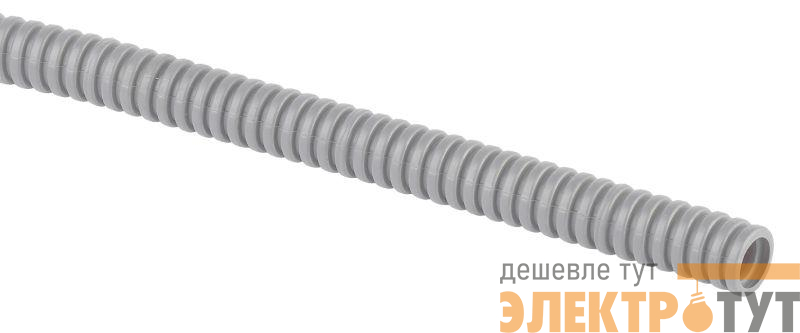 Труба гофрированная ПВХ d20мм SIMPLE с протяжкой сер. (уп.50м) Эра Б0069505