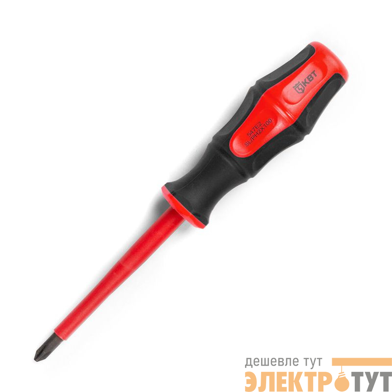 Отвертка диэлектрическая "Профи" PH/FL2х100 КВТ 79777