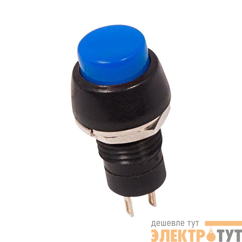 Выключатель-кнопка 250В 1А (2с) ON-OFF син. Micro (PBS-20А) Rexant 36-3071