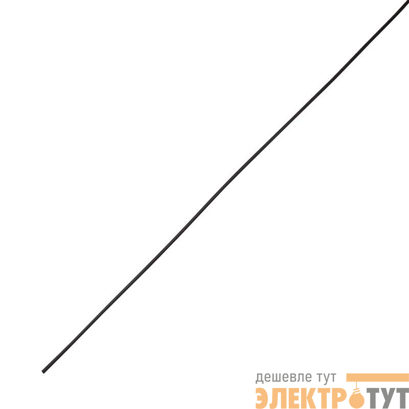 Трубка термоусадочная двустенная клеевая 4.8/1.6 (3:1) черн. 1м Rexant 20-4808