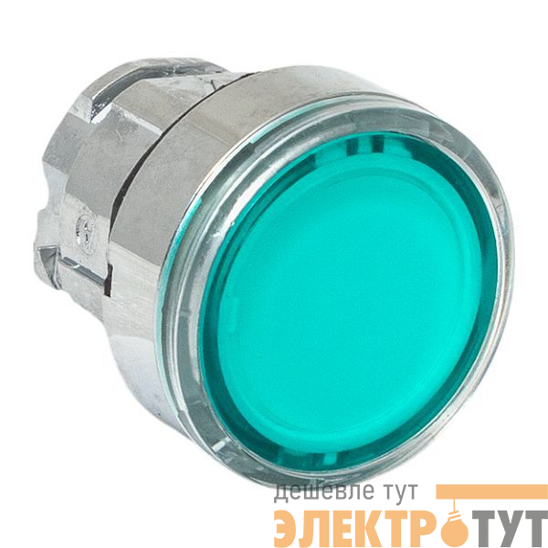 Механизм кнопки исполнительный XB4 IP65 плоский возвратный без фиксации с подсветкой зел. EKF XB4BW-G-65