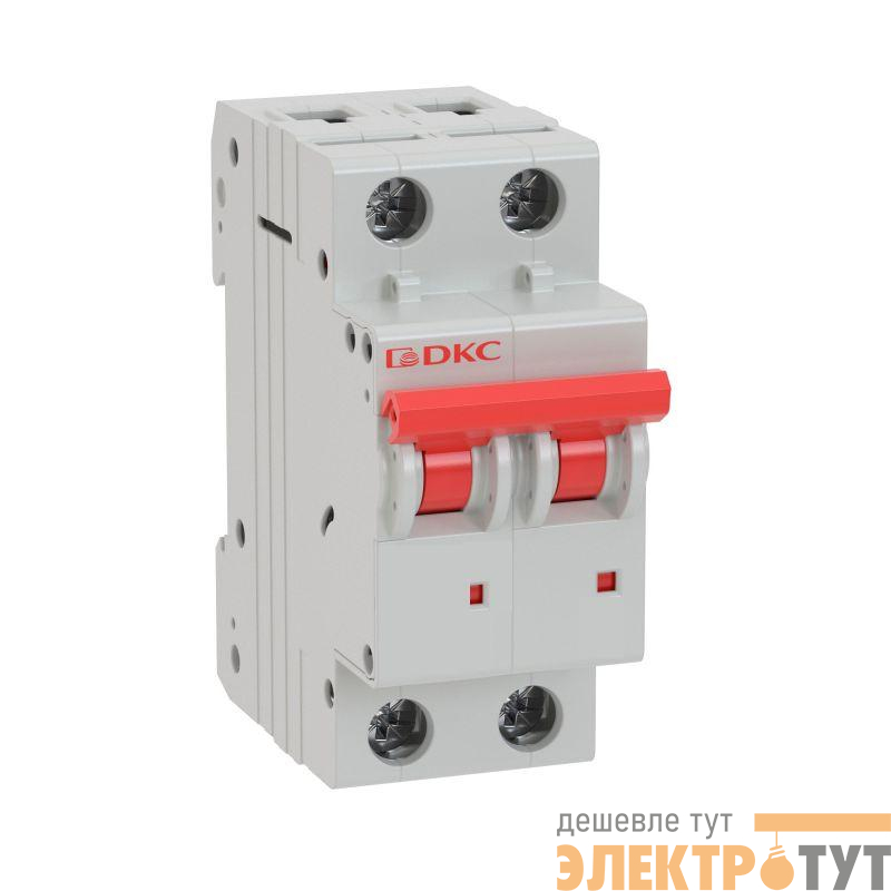 Выключатель автоматический модульный 2п C 2А 6кА MD63 YON MD63-2C2-6