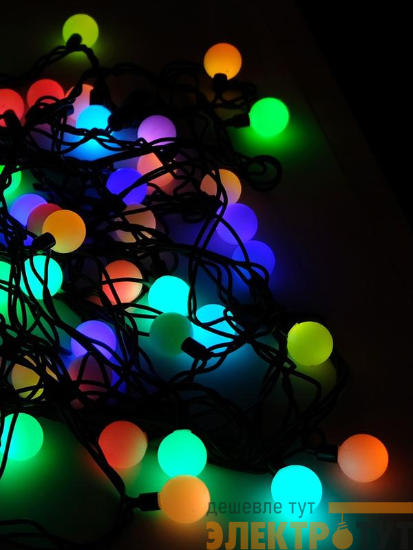 Гирлянда "Шарики" OLDBL070-RGB-E 100LED RGB 15м IP44 соединяемая SHLights 4690601042040