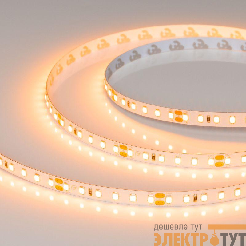 Лента светодиодная UL-A120-8mm 24В Warm 1900К 9.6Вт/м IP20 открытый (уп.5м) Arlight 056725