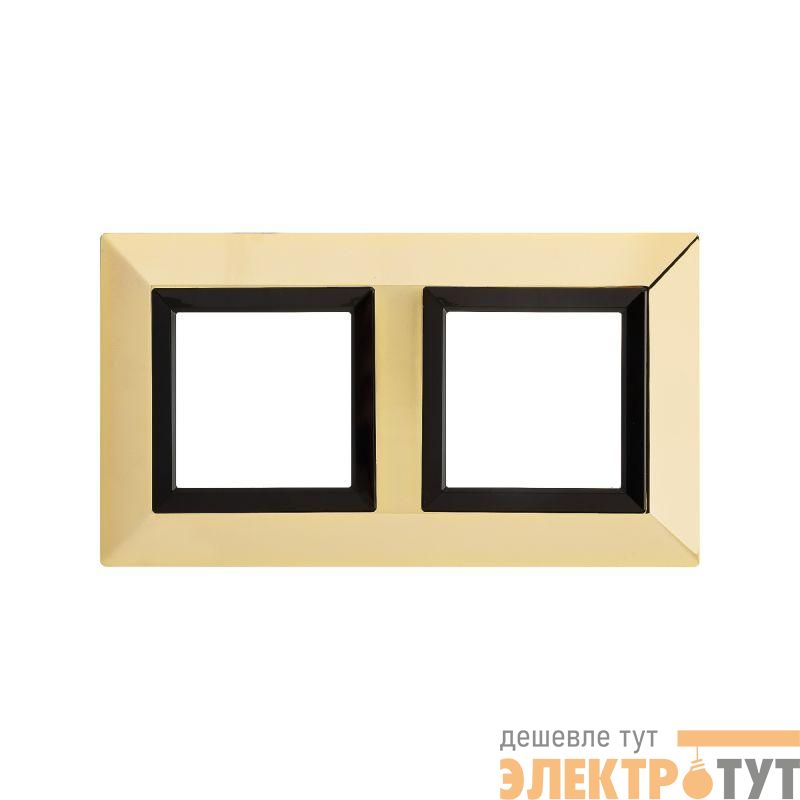 Рамка 2-м 4мод. Avanti метал. зол. DKC 4408854