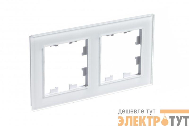 Рамка 2-м AtlasDesign Nature стекло бел. SE ATN320102