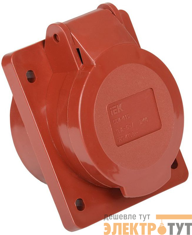 Розетка встраиваемая 16А 3P+E+N 380В IP44 ССИ-415 IEK PSR42-016-5