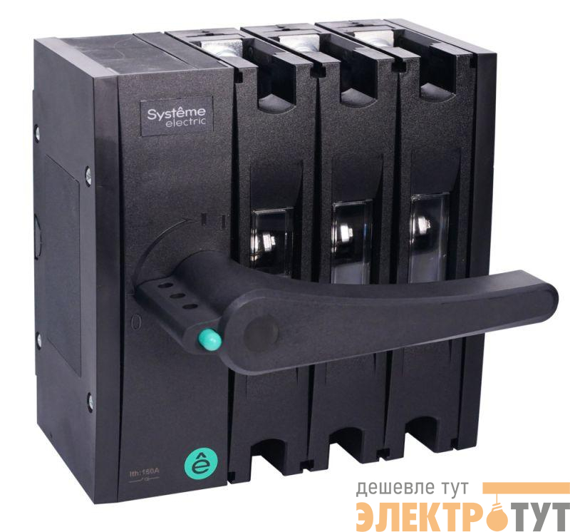 Выключатель-разъединитель SYSTEMEPACT SD160 3п 160А рукоятка фронт. слева (зак. отдельно) SE SSD01603LF0160