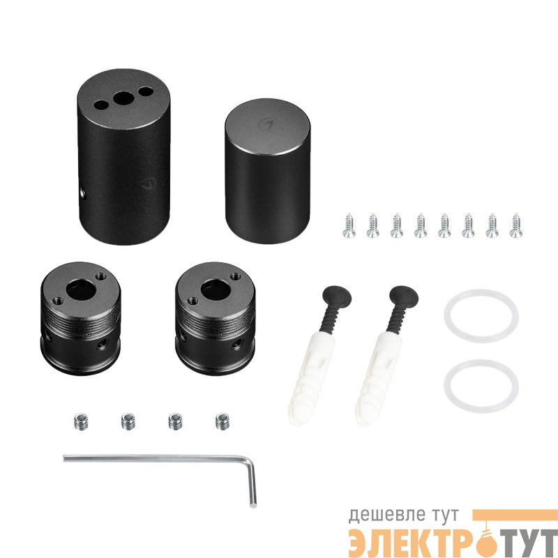 Крепление MOONLIGHT-VT-CEILING-D18 Black металл (комплект) Arlight 048591