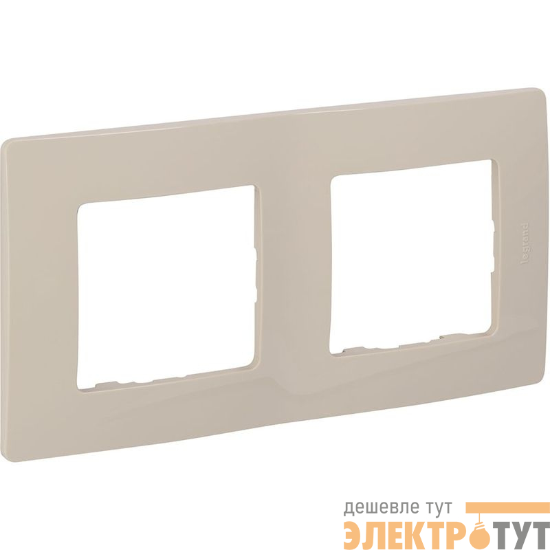 Рамка 2-м СП Etika IP20 сл. кость IEK 672512