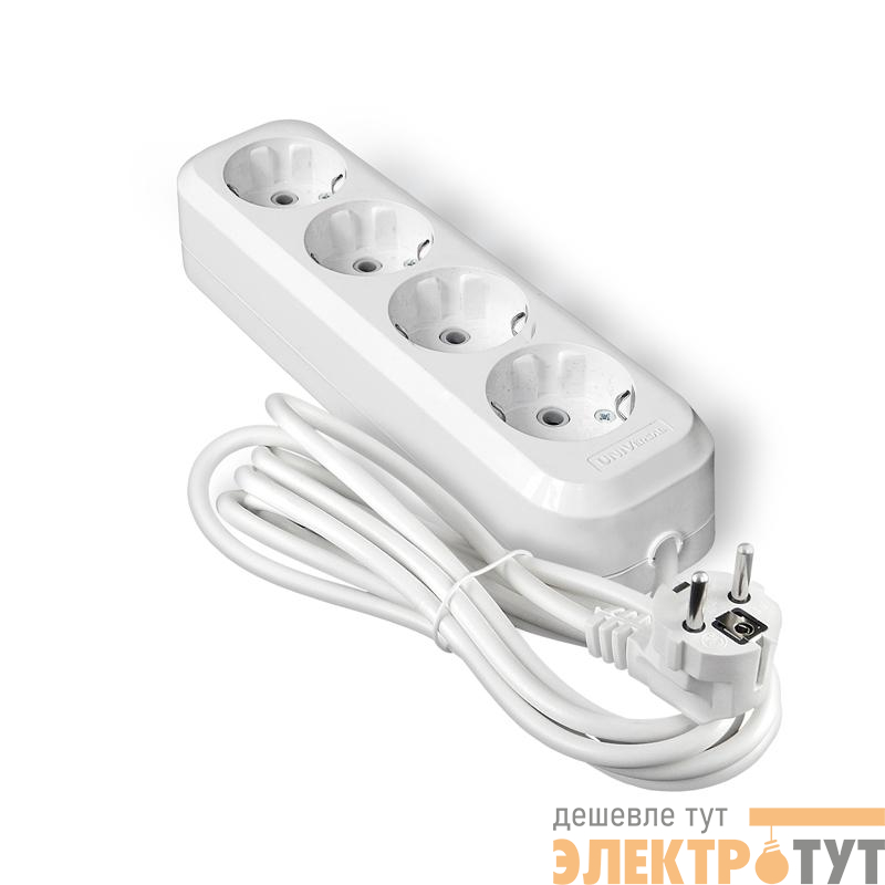 Удлинитель 4х3м с заземл. IP20 Е-304А ПВС 3х1.5 Universal 1730