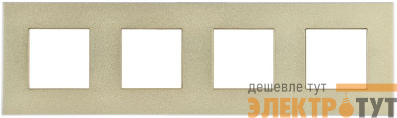 Рамка 4-м SKANDY SK-F34Sh металл шампань IEK SK-M42-M-K37