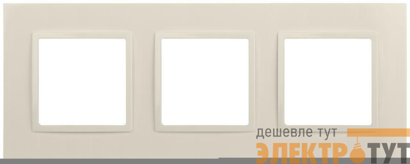 Рамка 3-м Elegance 14-5013-02 Classic слон. кость Эра Б0060582