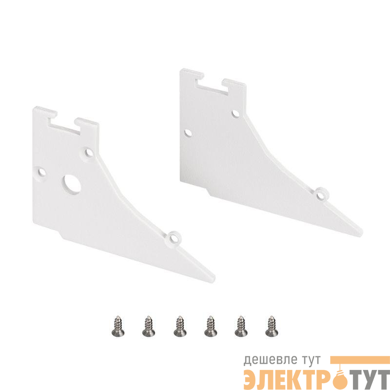 Заглушка FANTOM-W45-BEVEL WHITE металл Arlight 039954