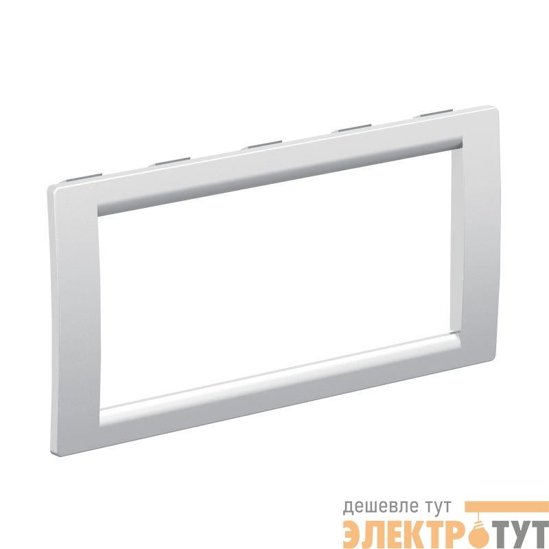 Рамка 4мод. универс. под Brava/VIVA/45х45 сер. металлик DKC F00013G