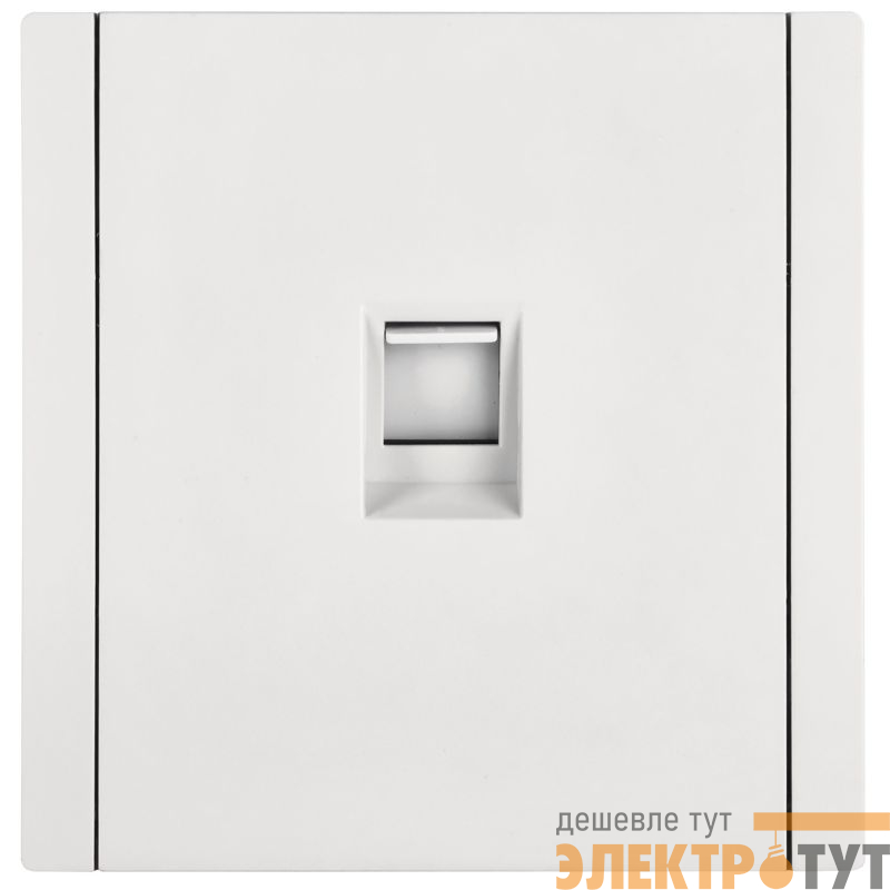 Розетка компьютерная RJ45 кат.6 FORTE&PIANO FP231 бел. IEK FP-K10-2-K01