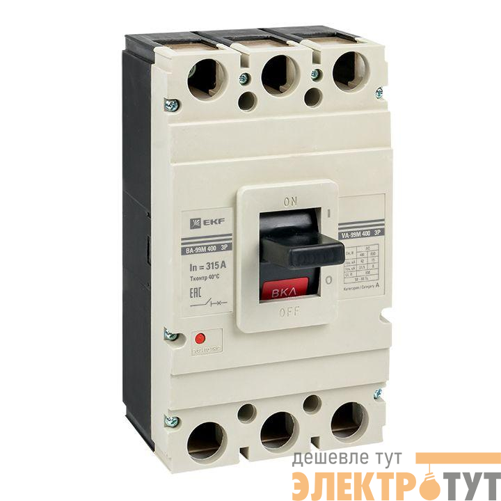 Выключатель автоматический 3п 400/315А 42кА ВА-99М PROxima EKF mccb99-400-315m