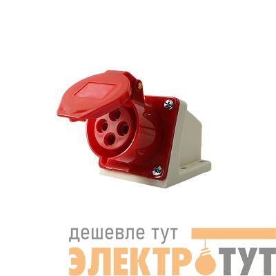 Розетка стационарная ОП PPC 114 16А 4п 3Р+РЕ 380В IP44 Pro JazzWay 5072657