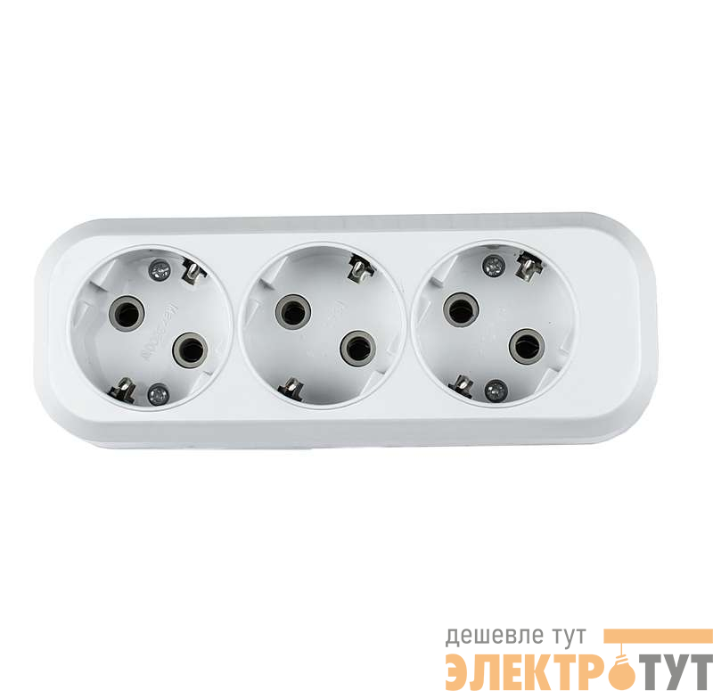 Колодка УЗ-3-GRAND 3-м с заземл. 5130 ASD / IN HOME 4690612000480