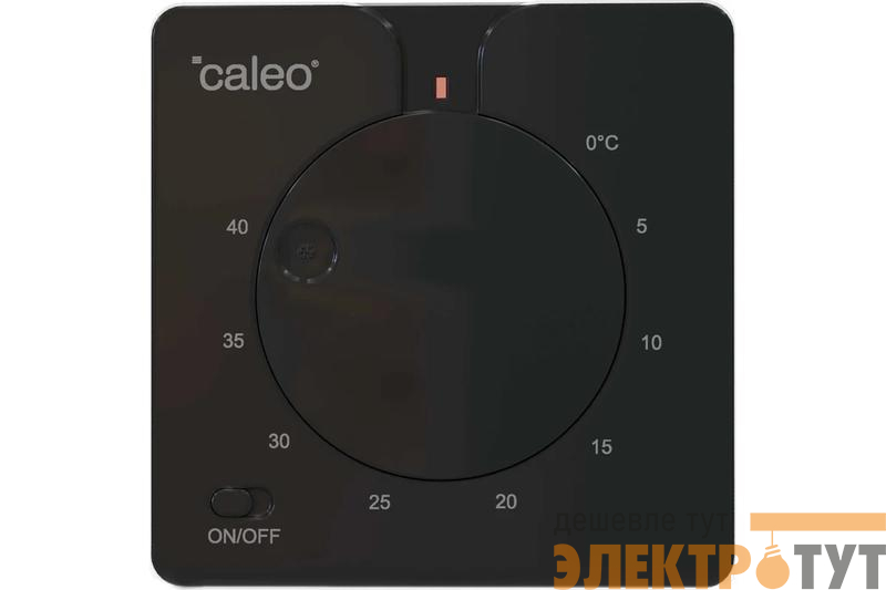 Терморегулятор C430 black встраиваемый аналоговый 3.5кВт CALEO 0К-00000791