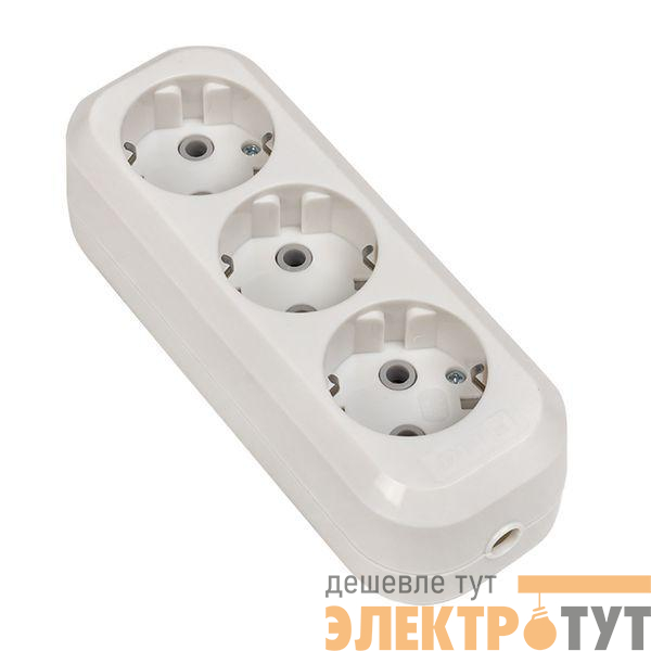 Колодка удлинителя 3-м с заземл. 16А Эксперт 3.5кВт EKF AKB16-3