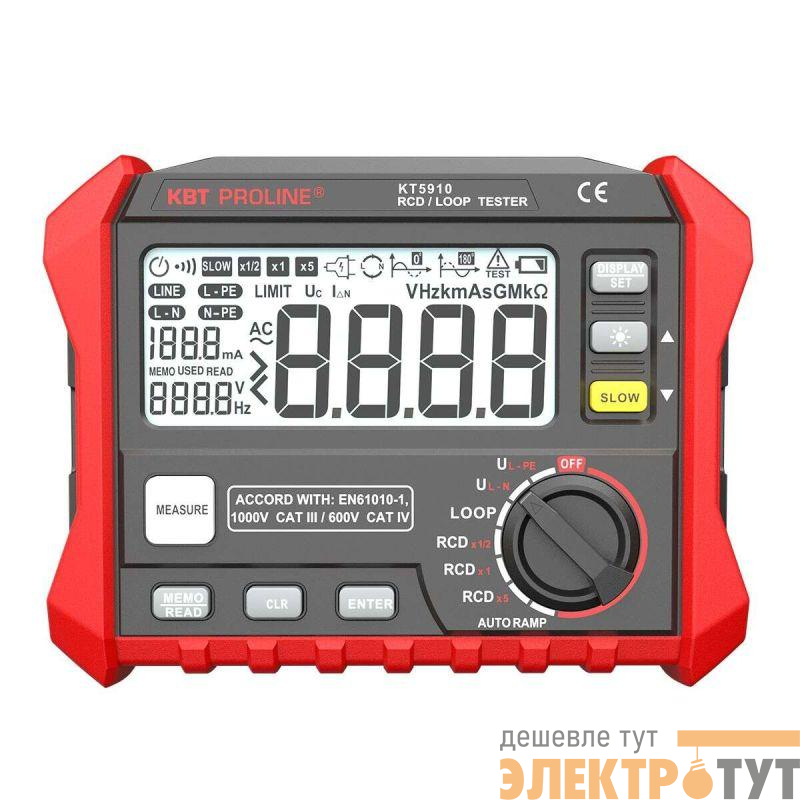 Тестер сопротивления изоляции цифровой KT 5910 PROLINE КВТ 87241