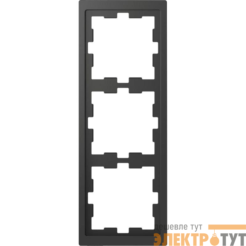 Рамка 3-м Merten D-Life SD антрацит SchE MTN4030-6534