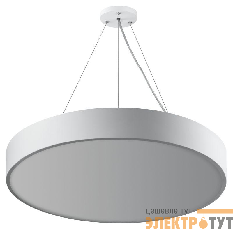 Светильник светодиодный Geometria Ring SPO-132-W-40K-088 88Вт 4000К 6000Лм IP40 800х80 бел. подвесной драйвер внутри ЭРА Б0058902