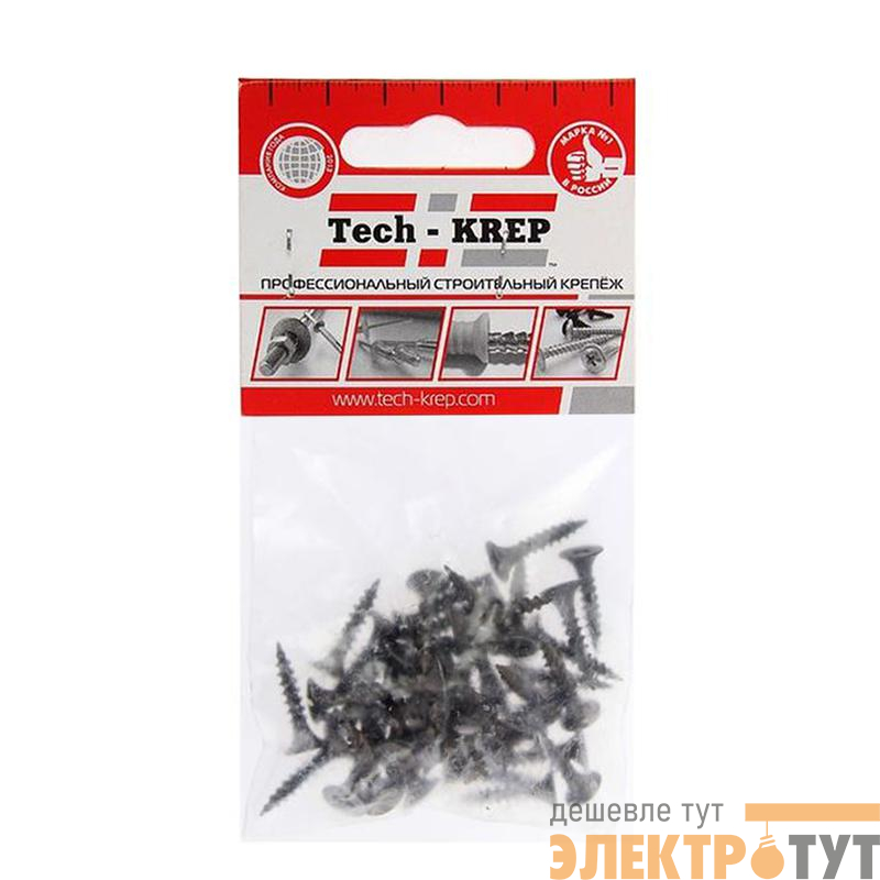 Саморез гипсокартон-металл 3.5х19 (пакет) (уп.40шт) Zitar 102377