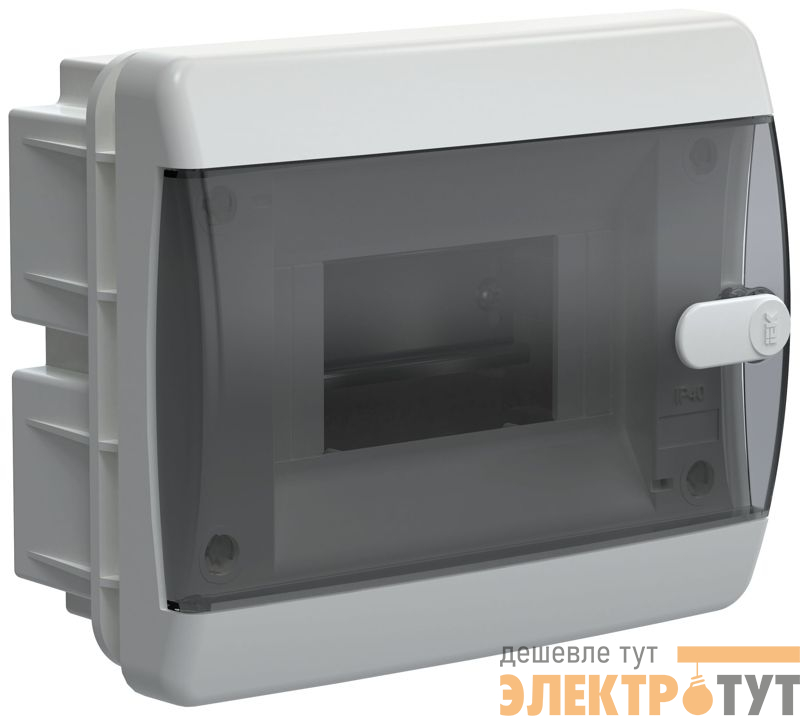 Корпус ЩРВ-П-6 UNION Compact IP41 черн. прозр. дверь пластик. IEK UIC-KP12-V-06-41-K01