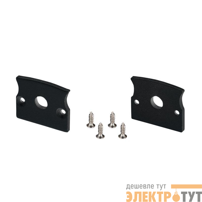 Заглушка СEIL-S14-SHADOW FLAT BLACK с отверстием металл Arlight 040781
