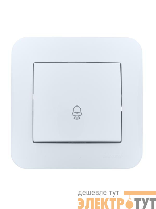 Кнопка звонка 1-кл.СП ASTI 10А IP20 в сборе бел. LEZARD 7081-0202-103