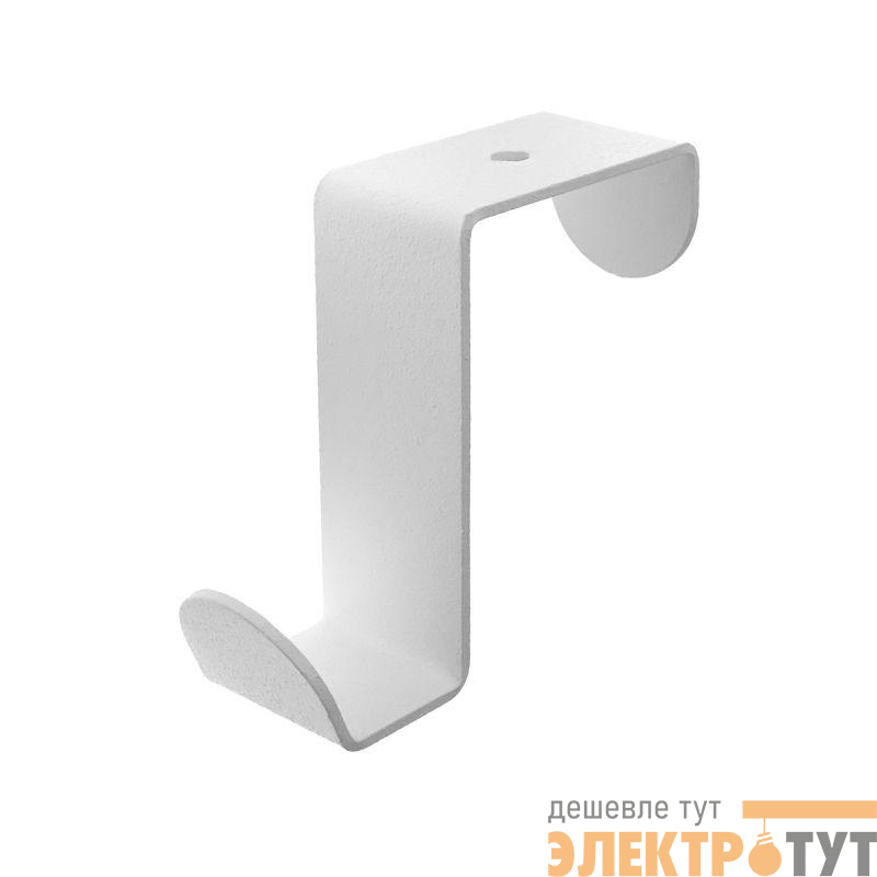 Держатель для хранения одежды в стиле лофт крепление на дверь 3 штуки бел. Rexant 38-0712