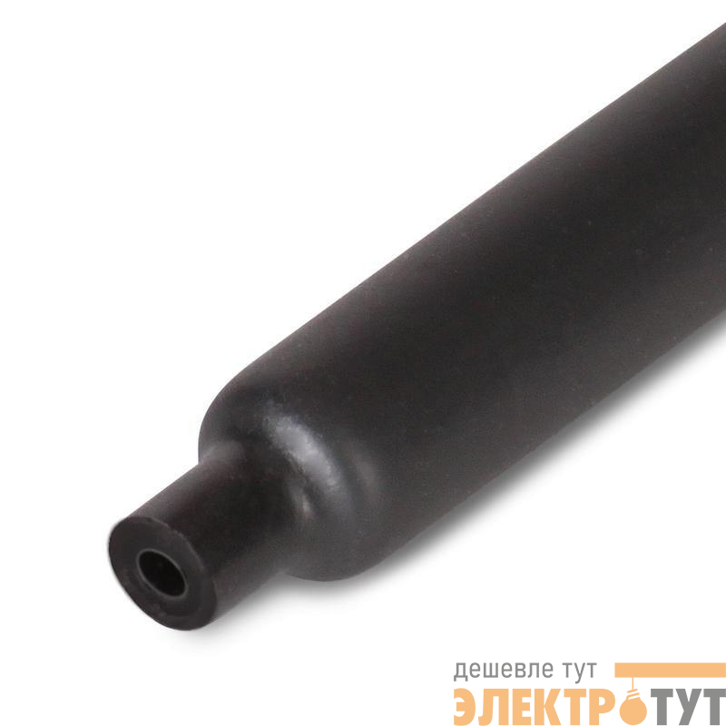 Трубка термоусадочная клеевая ТТК-(3:1)-9/3 черн. (в бухте) (уп.50м) КВТ 89691