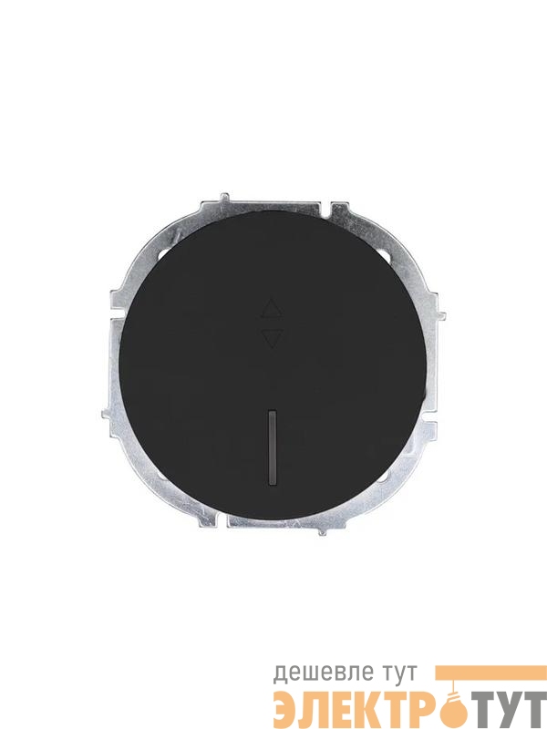 Выключатель проходной 1-кл. СП OSEN 10А IP20 с подсветкой механизм черн. бархат LEZARD 743-4288-114