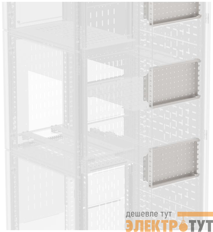 Панель монтажная бок. перфорированная 200х600 (уп.2шт) FORMAT IEK FO-00-MPSP-020-060