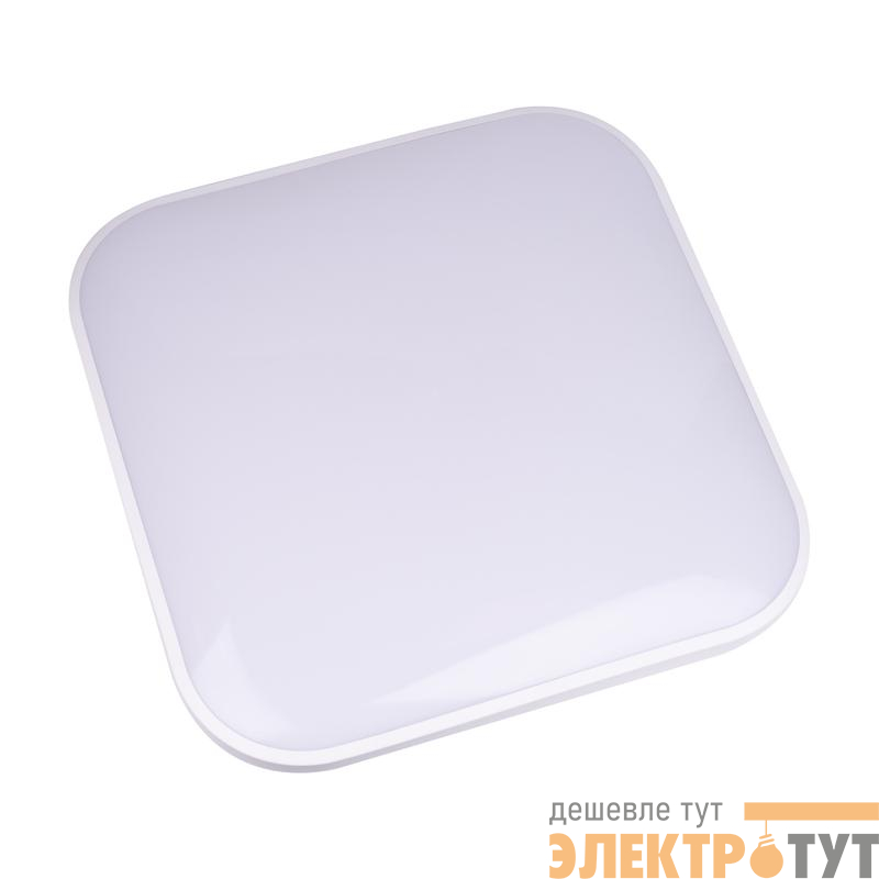 Светильник светодиодный 3000К/4000К/6500К IP40 450х450мм накладной бел. Volpe UL-00011443
