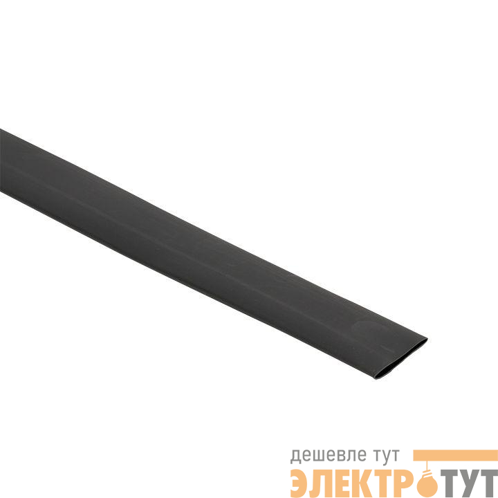Трубка термоусадочная ТУТк с клеевым слоем нг 24/8 черн. 1м (уп.10м) PROxima EKF tut-k24-b