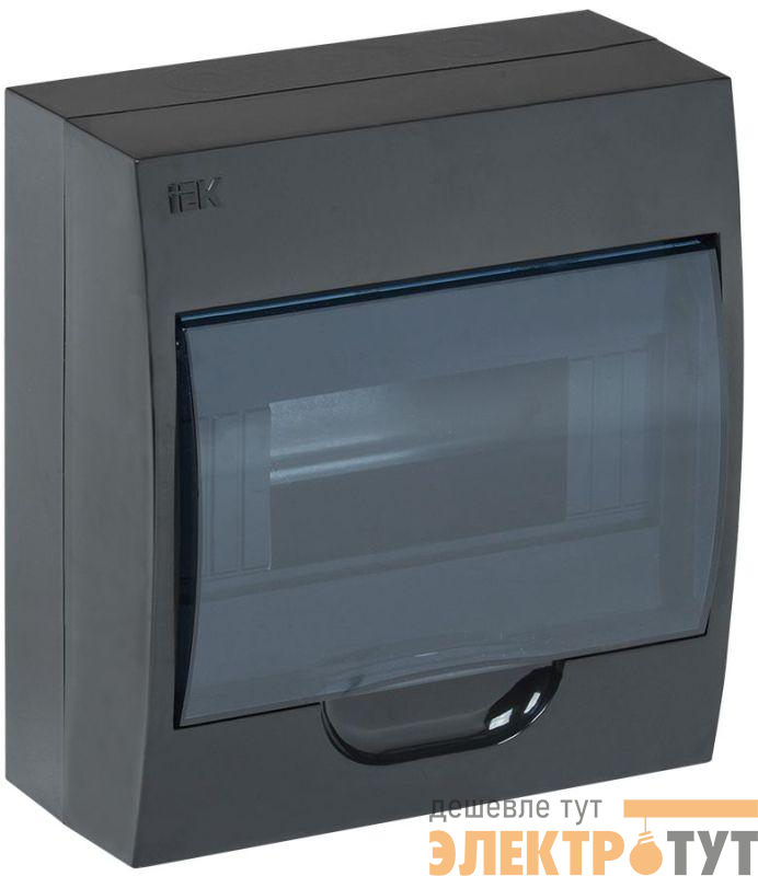 Корпус навесной ЩРН-П-8 Krepta 3 IP41 пластик. черн. IEK MKP12-N-08-41-K02