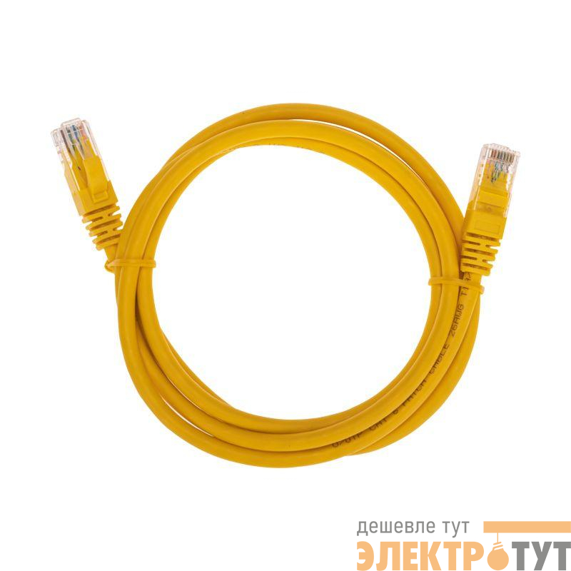 Патч-корд U/UTP CAT 6 RJ45-RJ45 26AWG LSZH желт. 1.5м Rexant 02-0295-105