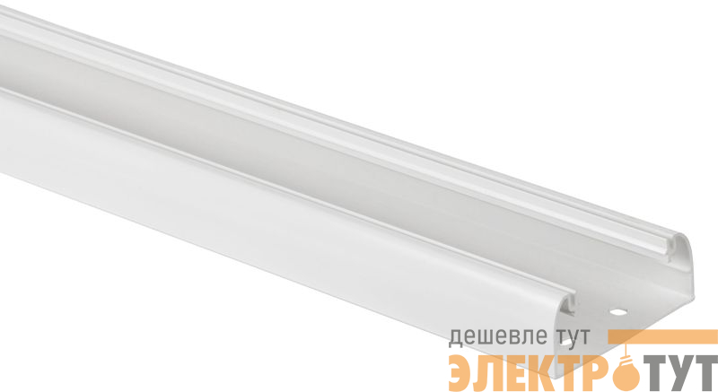 Кабель-канал 80х35 L2000 пластик без крышки бел. ИЭК Leg 010411
