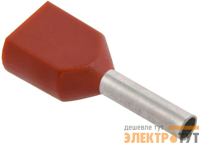 Наконечник НШВИ(2) 0.75-8 темн. красн. (уп.20шт) IEK UTE10-4-D75-100