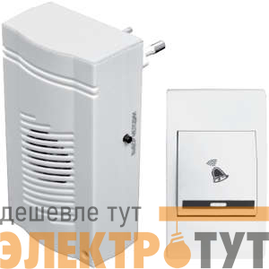 Звонок беспроводной Комфорт 32 мелодии 100м блок звонка вставляется в электрич. розетку 220В МОНОМАХ КМ-01С