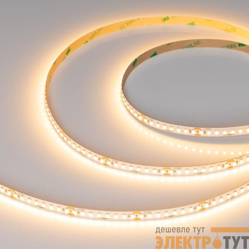 Лента светодиодная UL-A176-8mm 24V Warm 2700К 15Вт/м IP20 (уп.5м) Arlight 048135