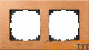 Рамка 2-м Merten деревян. бук SchE MTN4052-3470