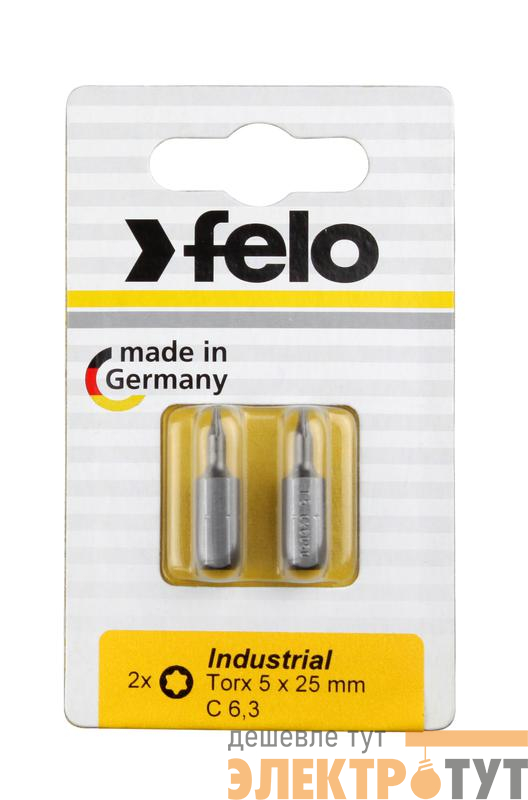 Бита Industrial TX 7х25 на блистере (уп.2шт) FELO 02607036