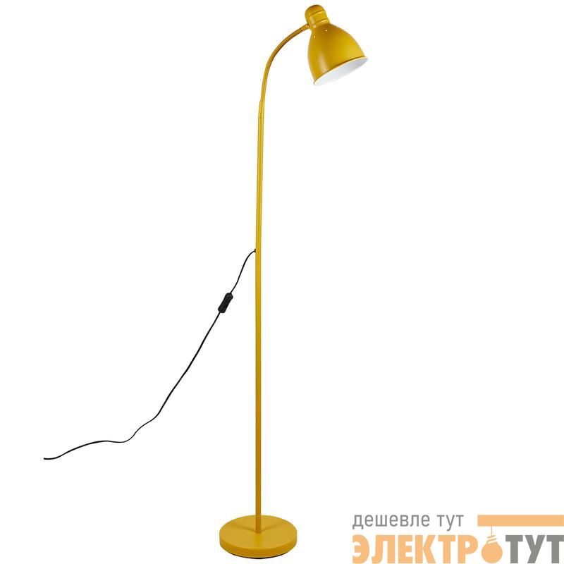 Торшер напольный UML-T701 E27 YELLOW под лампу Е27 60Вт с регулировкой наклона механический выкл. желт. ТМ Uniel UL-00010190